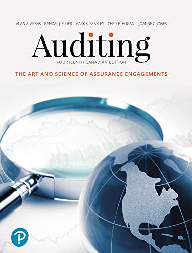 Auditing: The Art and Science of Assurance Engagements (14th Canadian Edition)