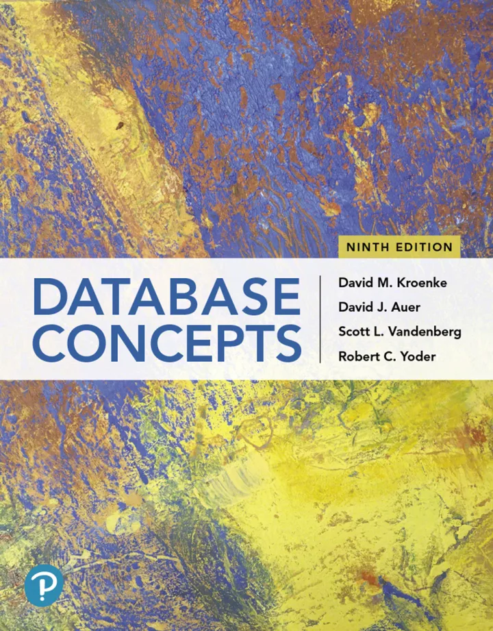 Database Concepts (9th Edition)