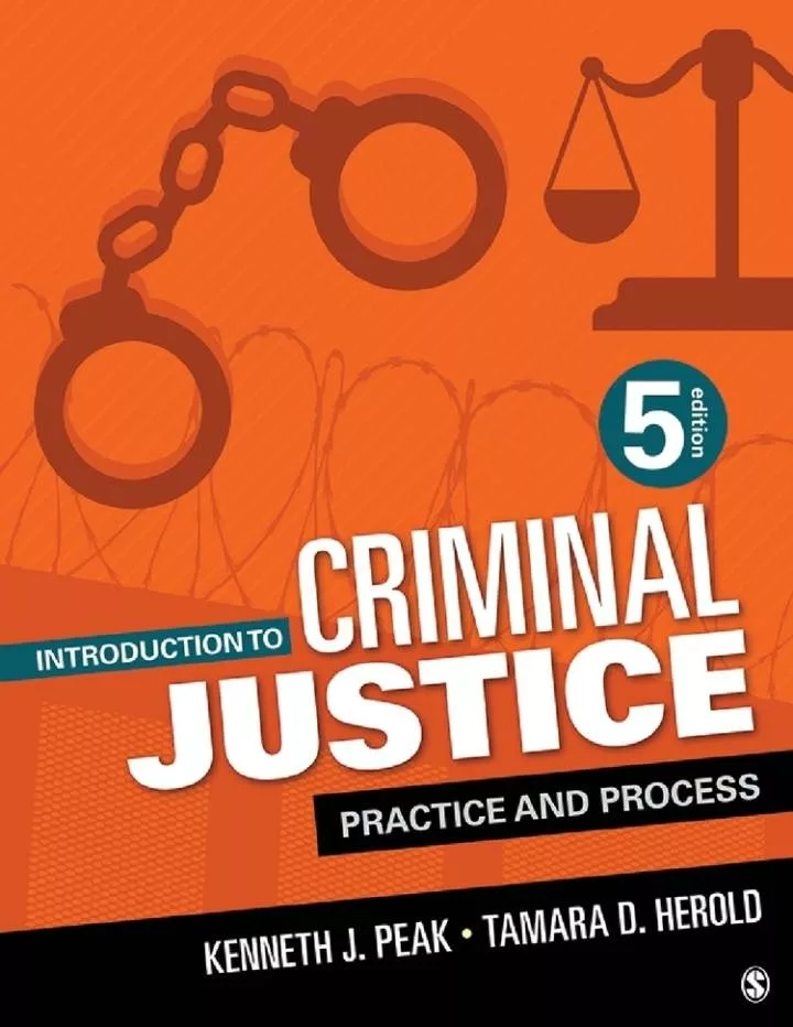 Introduction to Criminal Justice: Practice and Process (5th Edition)